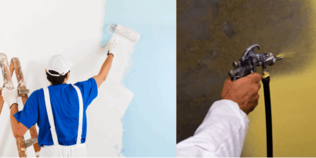 Spray Painting Kitchen Cabinets